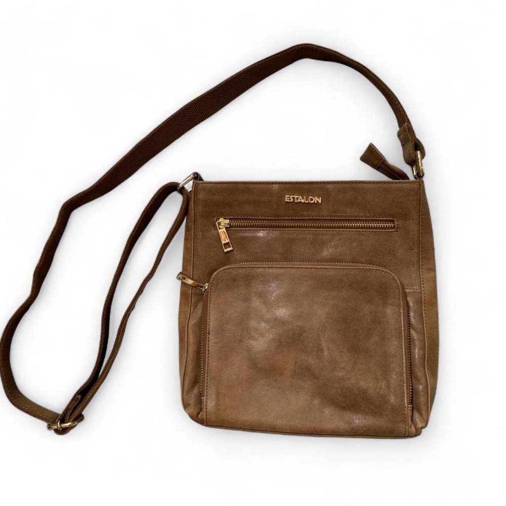 Estalon Brown Crossbody Bag
